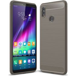 Mobigear Brushed Slim HONOR Note 10 Hoesje Flexibel TPU Backcover - Grijs