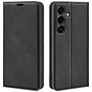Mobigear Retro Slim Samsung Galaxy S25 FE Hoesje Bookcase Portemonnee - Zwart