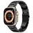 Mobigear Amsterdam Stalen Apple Watch Bandje Vouwsluiting - 49/46/45/44 mm - Zwart