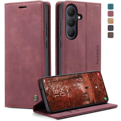 CaseMe 013 Samsung Galaxy S26 Plus Hoesje Bookcase Portemonnee - Rood
