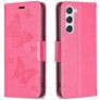 Mobigear Butterfly Samsung Galaxy S24 Hoesje Bookcase Portemonnee - Rood