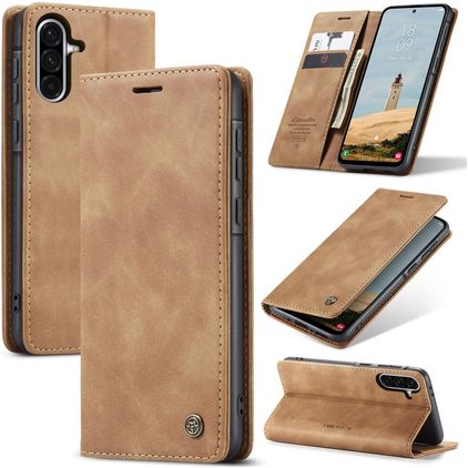 CaseMe 013 Samsung Galaxy A56 Hoesje Bookcase Portemonnee - Bruin