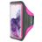 Mobiparts Comfort Fit Telefoonhouder Hardlopen Samsung Galaxy S20 Plus Sport Hoesje Neopreen Sportarmband - Neon Pink