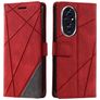 Mobigear Rhombus HONOR 200 Hoesje Bookcase Portemonnee - Rood