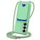 Mobigear Lanyard Card Samsung Galaxy S26 Siliconen Hoesje met koord en Pasjeshouder - Groen