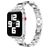Mobigear Prague Stalen Apple Watch Bandje Vouwsluiting - 42/41/40/38 mm - Zilver