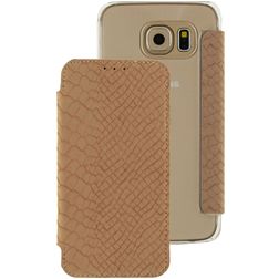 Mobilize Slim Booklet Samsung Galaxy S6 Hoesje Bookcase - Snake Creamy Rose