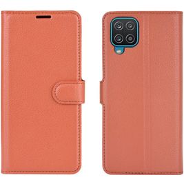 Mobigear Classic Samsung Galaxy A12 Hoesje Bookcase Portemonnee - Cognac