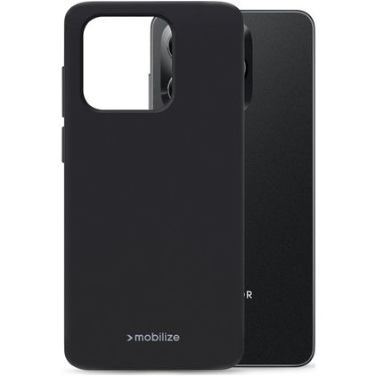 Mobilize Rubber Gelly HONOR X5C Plus Hoesje Flexibel TPU Backcover - Zwart