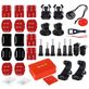 Puluz GoPro Mount Accessoires Starter Pack 53 Delig + Opbergtas Army