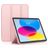 Mobigear Tri-Fold Gel iPad 11 (2025) Hoes TPU,Kunstleer Bookcase - Roze