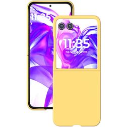 Mobigear Colors Motorola Razr 50 Ultra Hoesje Hardcase Backcover - Geel