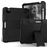 Mobigear ShieldStand iPad Air 5 (2022) Hoes Hard Kunststof,Siliconen Backcover + Stylus Houder + Standaard - Zwart