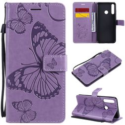 Mobigear Butterfly Huawei Y6p Hoesje Bookcase Portemonnee - Paars