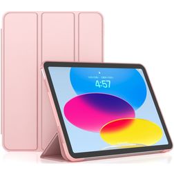 Mobigear Tri-Fold Gel iPad 11 (2025) Hoes TPU,Kunstleer Bookcase - Roze