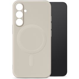 My Style Protective Flex Samsung Galaxy S25 MagSafe Hoesje Flexibel TPU Backcover - Antique White