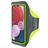 Mobiparts Comfort Fit Telefoonhouder Hardlopen Samsung Galaxy A04s Sport Hoesje Neopreen Sportarmband - Neon Green