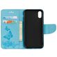 Mobigear Butterfly iPhone XS Hoesje Bookcase Portemonnee - Blauw