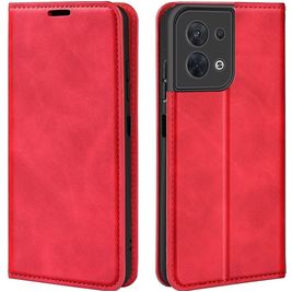 Mobigear Retro Slim OPPO Reno 8 5G Hoesje Bookcase Portemonnee - Rood