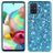 Mobigear Glitter Samsung Galaxy A71 Hoesje Hardcase Backcover - Blauw