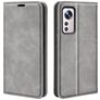 Mobigear Retro Slim Xiaomi 12 Pro Hoesje Bookcase Portemonnee - Grijs
