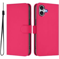 Mobigear Urban Wallet iPhone 16 Plus Hoesje Bookcase Portemonnee - Magenta