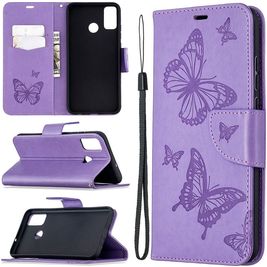 Mobigear Butterfly HONOR 9X Lite Hoesje Bookcase Portemonnee - Paars