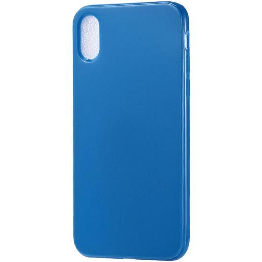 Mobigear Colors iPhone XR Hoesje Flexibel TPU Backcover - Donkerblauw