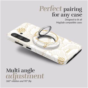 MIO Holder MagSafe Telefoon Ring - White Roses Universeel