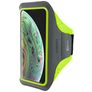 Mobiparts Comfort Fit Telefoonhouder Hardlopen iPhone X Sport Hoesje Neopreen Sportarmband - Neon Green