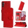 Mobigear Sunflower Samsung Galaxy A14 Hoesje Bookcase Portemonnee - Rood