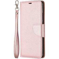 Mobigear Litchi Wallet Book Case Rose Gold Huawei P40 Pro