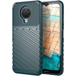 Mobigear Groove Nokia G10 Hoesje Flexibel TPU Backcover - Groen