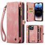 Caseme 008 iPhone 14 Pro Max Hoesje Uitneembare 2in1 Bookcase Portemonnee - Roze