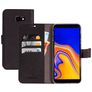 Mobiparts Saffiano Wallet Samsung Galaxy J4 Plus Hoesje Bookcase Portemonnee - Zwart
