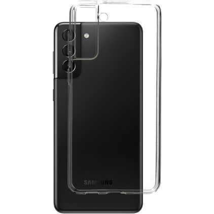 Mobiparts Classic Doorzichtig Samsung Galaxy S21 Plus Hoesje Flexibel TPU Backcover - Transparant