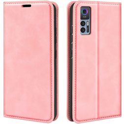Mobigear Retro Slim TCL 30 Plus Hoesje Bookcase Portemonnee - Roze