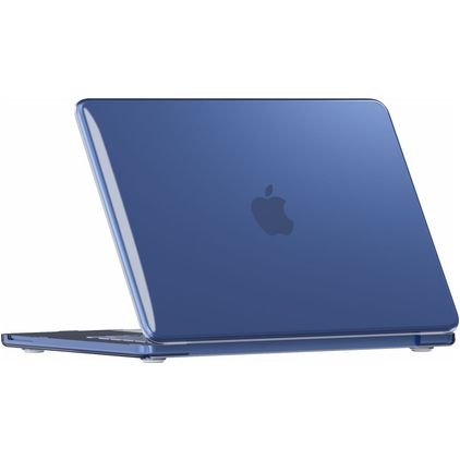 Mobigear Crystal Case MacBook Neo 13 Inch (2026) Hoes Hardshell Laptopcover MacBook Case - Indigo - Model A3404