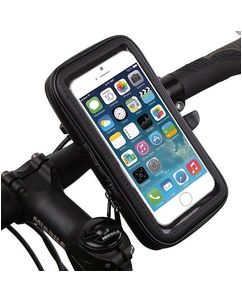 Mobigear Bike Console Telefoonhouder Fiets Fietsstuur Bevestiging Hoesje Universeel (max 14 cm x 6,71 cm) - Zwart