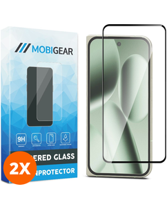 Mobigear Premium Google Pixel 10 Pro Fold Glazen Screenprotector - Case Friendly - Zwart (2-Pack)