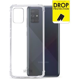 My Style Protective Flex Doorzichtig Samsung Galaxy A71 Hoesje Flexibel TPU Backcover Shockproof - Transparant