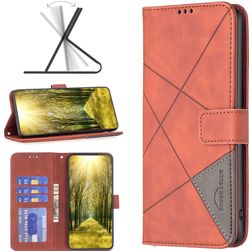 Mobigear Rhombus Google Pixel 7a Hoesje Bookcase Portemonnee - Bruin