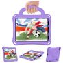 Mobigear Football iPad Air 11 Inch (2024) Hoes EVA Schuim Backcover + Schouderband + Standaard - Paars
