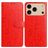 Mobigear Flowers iPhone 17 Pro Max Hoesje Bookcase Portemonnee - Rood