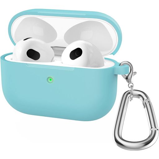 Mobigear Classic Apple AirPods 3 Hoesje Flexibel Siliconen - Emerald Green