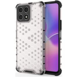 Mobigear Honeycomb HONOR X8 Hoesje Hardcase Backcover Shockproof - Wit