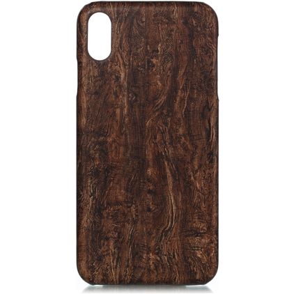 Mobigear Nature iPhone XS Max Hoesje Flexibel TPU Backcover - Ebony