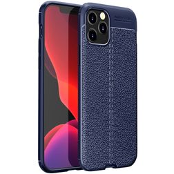 Mobigear Luxury iPhone 12 Pro Hoesje Flexibel TPU Backcover - Blauw