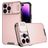 Mobigear Cam Slide iPhone 14 Pro Max Hoesje Hardcase Backcover met Camera Slider - Roségoud