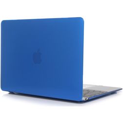Mobigear Glossy MacBook 12 Inch (2015-2017) Hoes Hardshell Laptopcover MacBook Case - Donkerblauw - Model A1534
